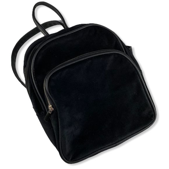 No Boundaries Handbags - 90s Style Velvet Mini Backpack No Boundaries